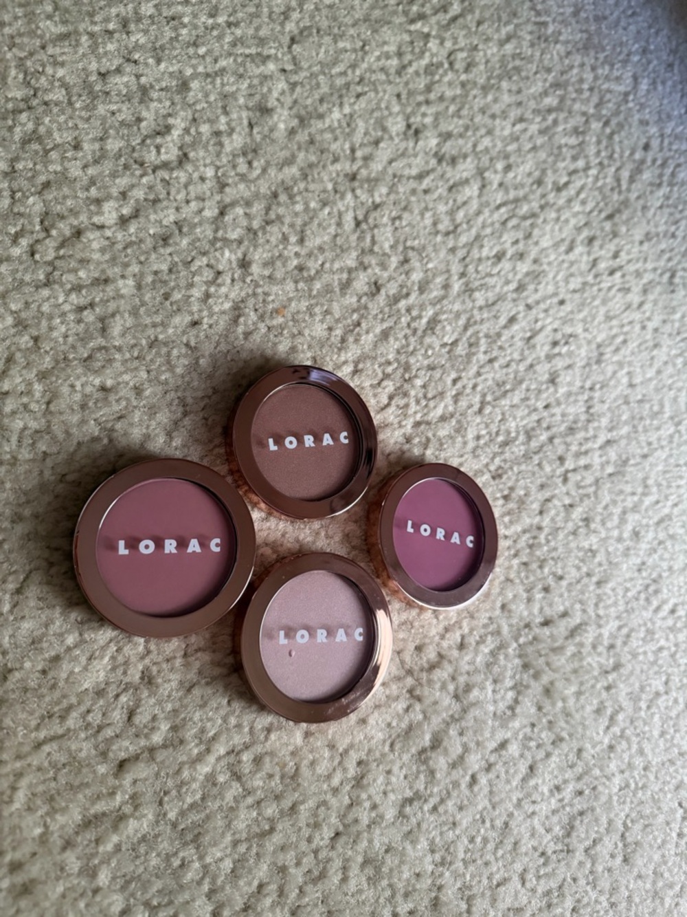 LORAC stackable blushes - Pink & Neutral Shades out of the box / brand new